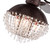 Antiqued Brown And Faux Crystal Chandelier Ceiling Fan (475676)