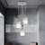 Silver Three Light Pendant Chandelier With Petal Detailing (475677)