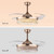 Elegant Crystal Chandelier Retractable Blade Ceiling Fan (475684)
