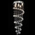 Stylish Spiral Faux Crystal Chandelier Light (475689)