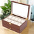Brown Classy Wooden Jewelry Box With 2 Layers (475788)