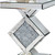 Diamond Silver Mirrored Side Table (475887)