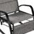 Charcoal Outdoor Adjustable Rocking Recliner Chair (476235)