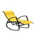 Yellow Outdoor Adjustable Rocking Recliner Chair (476237)