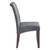 Parsons Dining Chair - Pewter Faux Leather (MET87-PD26)