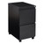 22" Closed Top Mobil Pedestal File Cabinet - Black (PTC22FF-B)