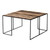 Set Of Three Black And Rustic Natural Nesting Tables (397386)