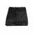 2" X 50" X 60" 100% Natural Rabbit Fur Black Throw Blanket (358166)