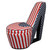 Red White And Blue Patriotic Print 4 High Heel Shoe Storage Chair (470313)