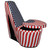 Red White And Blue Patriotic Print 5 High Heel Shoe Storage Chair (470314)