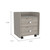 Light Gray Nightstand With Two Drawers (473302)