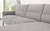Contemporary Soft Gray Squared Edge Right Facing Sectional Sofa (473585)