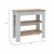 Light Oak And White Kitchen Island With Drawer And Two Open Shelves (474095)