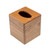 Traditional Solid Teak Square Tissue Box Cover (475837)