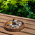 Traditional Solid Teak Ring Cone Jewelry Dish (475866)