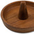 Traditional Solid Teak Ring Cone Jewelry Dish (475866)