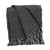 Black And White Handloom Woven Throw Blanket (476209)