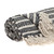 Black And Beige Striped Woven Handloom Throw Blanket (476219)