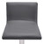 Adjustable Grey Faux Leather Walnut And Stainless Swivel Bar Stool (477224)