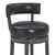 26" Brown Onyx Faux Leather Swivel Wood Counter Stool (477289)