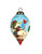 Snowman And Red Cardinal Hand Painted Mouth Blown Glass Ornament (477468)