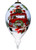 Puppy And Red Truck Christmas Wreath Hand Painted Mouth Blown Glass Ornament (477530)
