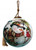 Winter Wreath Forest Snowman Hand Painted Mouth Blown Glass Ornament (477546)