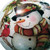 Winter Wreath Forest Snowman Hand Painted Mouth Blown Glass Ornament (477546)