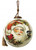 Winter Wreath Forest Santa Hand Painted Mouth Blown Glass Ornament (477547)
