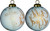 White And Gold Child Of God Hand Painted Mouth Blown Glass Ornament (477554)