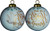 White And Gold In Our Hearts Forever Hand Painted Mouth Blown Glass Ornament (477555)