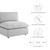 Commix Down Filled Overstuffed 3 Piece Sectional Sofa Set - Light Gray EEI-3355-LGR