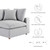 Commix Down Filled Overstuffed 4 Piece Sectional Sofa Set - Light Gray EEI-3357-LGR