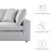 Commix Down Filled Overstuffed 5 Piece 5-Piece Sectional Sofa - Light Gray EEI-3359-LGR