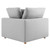 Commix Down Filled Overstuffed 5-Piece Armless Sectional Sofa - Light Gray EEI-3360-LGR