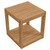 Carlsbad Teak Wood Outdoor Patio Side Table - Natural EEI-5607-NAT