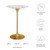 Lippa 28" Round Terrazzo Bar Table - Gold White EEI-5708-GLD-WHI