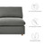 Commix Down Filled Overstuffed 6-Piece Sectional Sofa - Gray EEI-5761-GRY