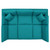 Commix Down Filled Overstuffed 6-Piece Sectional Sofa - Teal EEI-5761-TEA