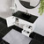 Vitality 36" Bathroom Vanity - White Black EEI-5783-WHI-BLK