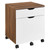 Envision Wood Desk And File Cabinet Set - Walnut White EEI-5823-WAL-WHI