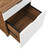 Envision Wood Desk And File Cabinet Set - Walnut White EEI-5823-WAL-WHI