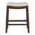 24" Saddle Stool 2-Pack - Cream / Dark Walnut (MET6224DW-PD28)