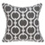20" X 0.5" X 20" Transitional Gray And White Cotton Pillow Cover (333962)