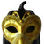 11" Led Gold Mask On Black Jack-O-Lantern (476300)