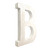 16" Distressed White Wash Wooden Initial Letter B Sculpture (478354)