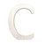 16" Distressed White Wash Wooden Initial Letter C Sculpture (478355)
