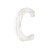 16" Distressed White Wash Wooden Initial Letter C Sculpture (478355)