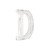 16" Distressed White Wash Wooden Initial Letter D Sculpture (478356)