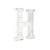 16" Distressed White Wash Wooden Initial Letter H Sculpture (478360)
